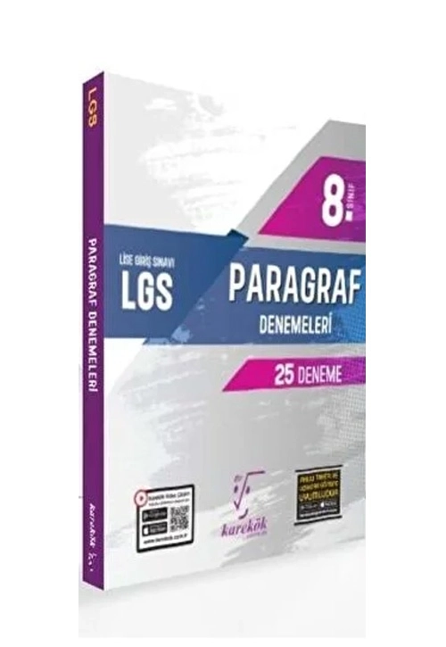 KAREKÖK 8. SINIF LGS PARAGRAF DENEMELERİ
