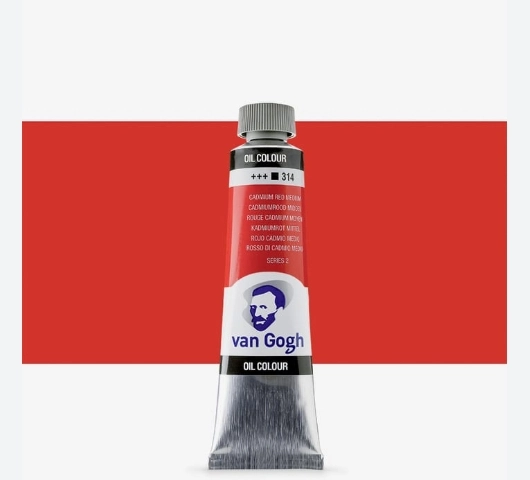 VAN GOGH YAĞLI BOYA 40ML CADM.ORTA KIRMIZI