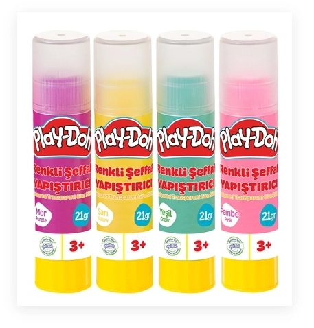 PLAY-DOH TRANSPARAN STICK RENKLİ 21GR