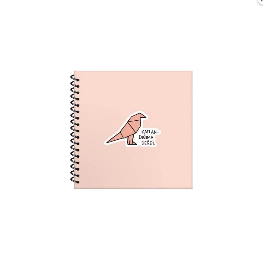KESKİN HİSLİ ŞEYLER 16X15 50YP ÇİZGİLİ DEFTER - KATLANDIĞIMA DEĞDİ