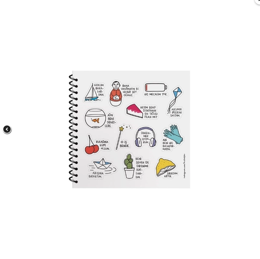 KESKİN HİSLİ ŞEYLER 16X15 50YP ÇİZGİLİ DEFTER - YAZSAM GÖNÜL RAZI DEĞİL