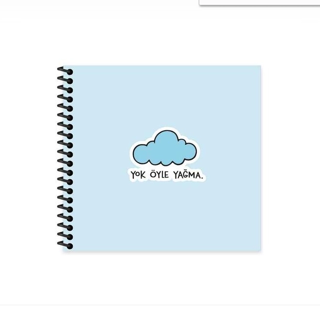 KESKİN HİSLİ ŞEYLER 16X15 50YP ÇİZGİLİ DEFTER - YOK ÖYLE YAĞMA