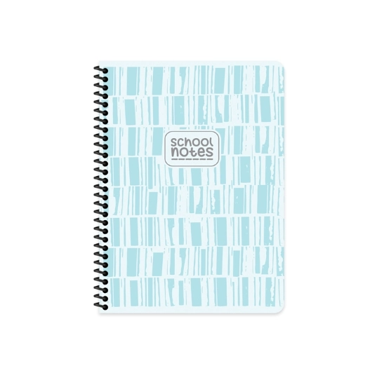 KESKİN  80 YP. KARELİ KARTON KAPAK SPİRALLİ DEFTER 16,5X22,5 CM