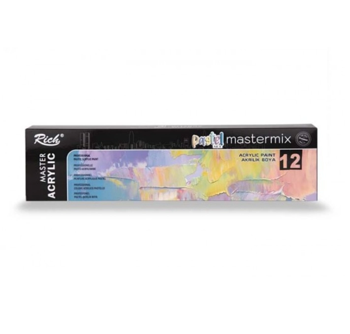 RİCH MASTERMIX PASTEL AKRİLİK 60 CC 12’Lİ SET