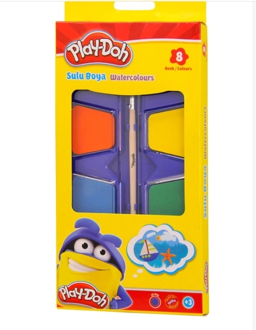 PLAY-DOH SULUBOYA 8 RENK JUMBO 35MM