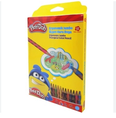 PLAY-DOH OLUKLU JUMBO KURUBOYA 12 Lİ
