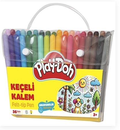 PLAY-DOH KEÇELİ KALEM 36 RENK PVC 2MM