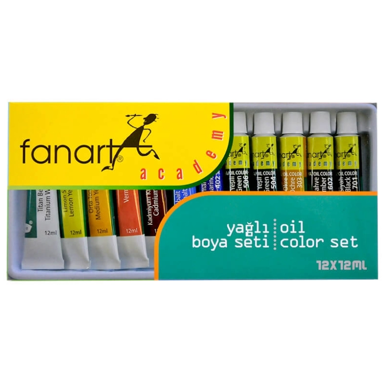 FANART ACADEMY YAĞLI BOYA SETİ 12X12ML