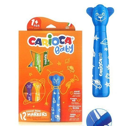 CARİOCA KEÇELİ KALEM YIKANABİLİR 12Lİ