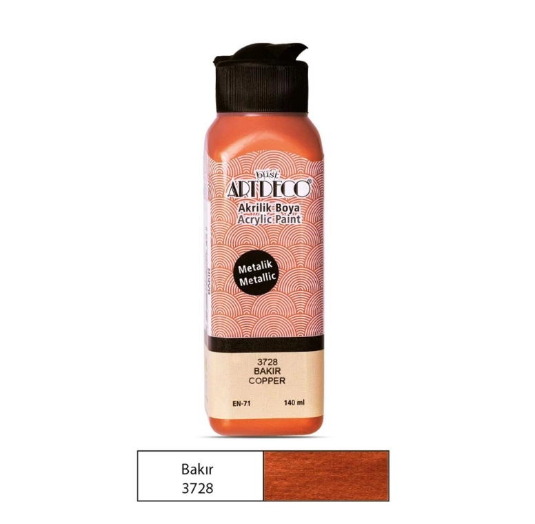 LİSANS ARTDECO AKRİLİK BOYA 140 ML BAKIR 3728
