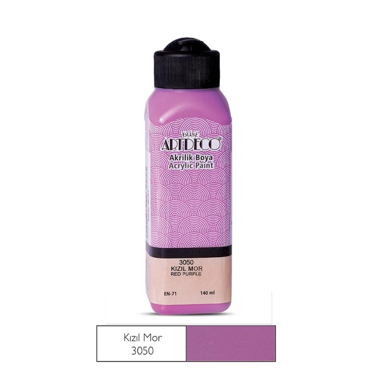 LİSANS ARTDECO AKRİLİK BOYA 140 ML KIZIL MOR