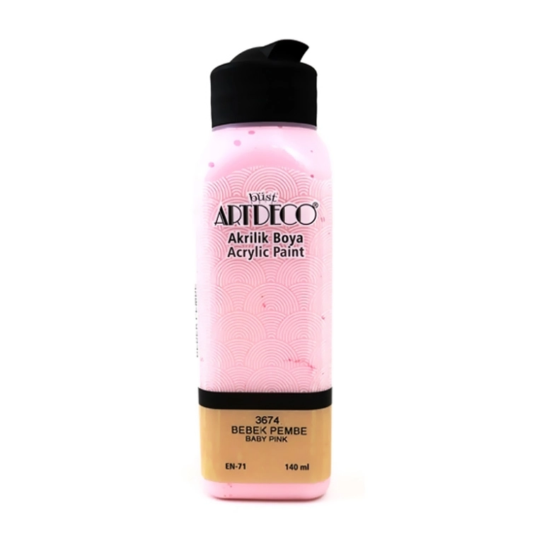 LİSANS ARTDECO AKRİLİK BOYA 140 ML BEBEK PEMBE