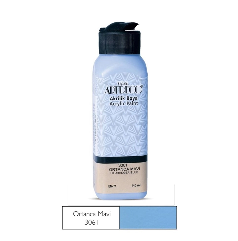 LİSANS ARTDECO AKRİLİK BOYA 140 ML ORTANCA MAVİ