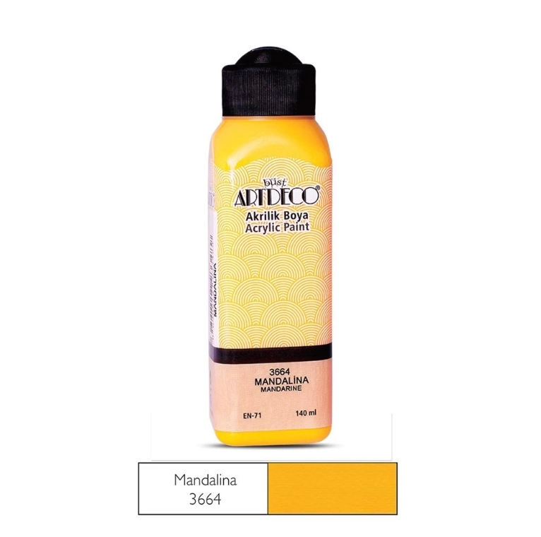 LİSANS ARTDECO AKRİLİK BOYA 140 ML MANDALİNA