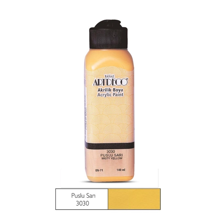 LİSANS ARTDECO AKRİLİK BOYA 140 ML PUSLU SARI