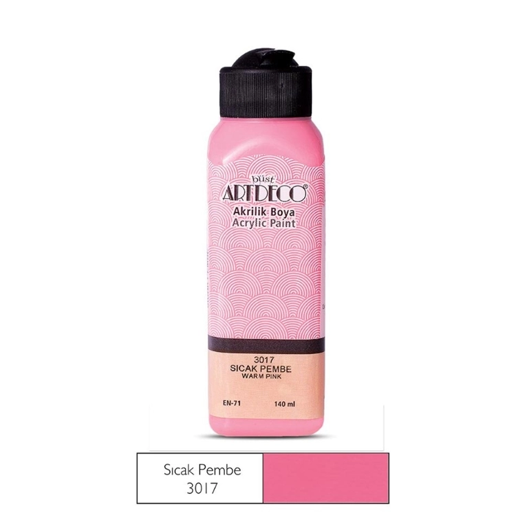 LİSANS ARTDECO AKRİLİK BOYA 140 ML SICAK PEMBE