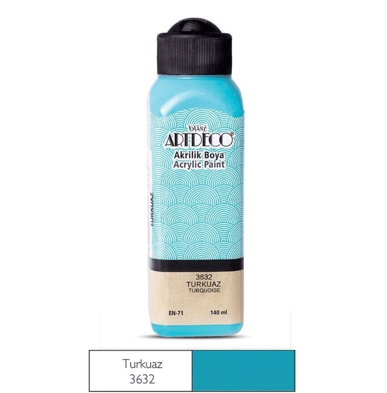 LİSANS ARTDECO AKRİLİK BOYA 140 ML TURKUAZ