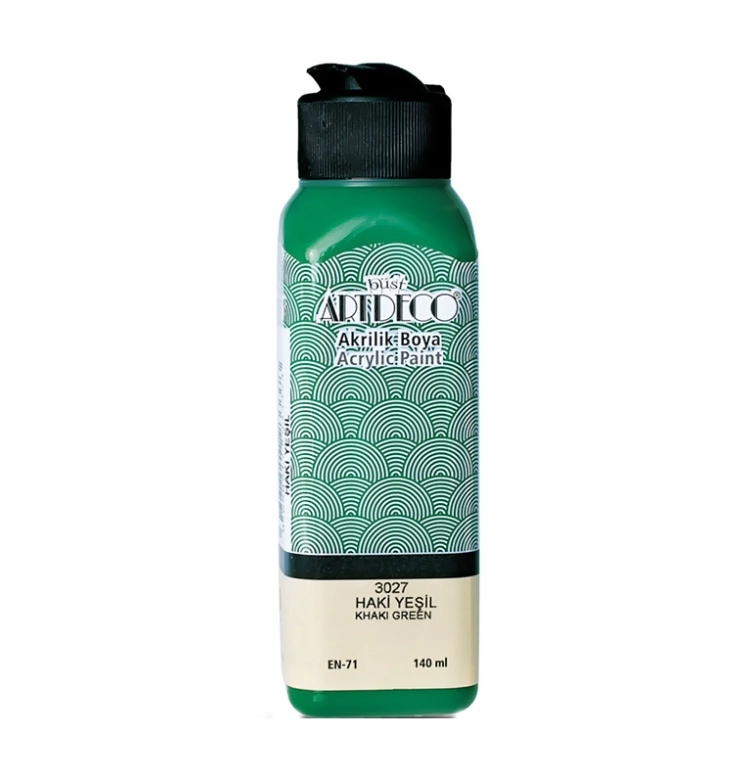 LİSANS ARTDECO AKRİLİK BOYA 140 ML HAKİ YEŞİL