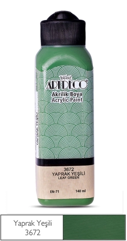 LİSANS ARTDECO AKRİLİK BOYA 140 ML YAPRAK YEŞİLİ