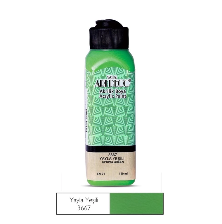 LİSANS ARTDECO AKRİLİK BOYA 140 ML YAYLA YEŞİLİ