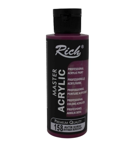 RİCH AKRİLİK BOYA 120 CC ANTİK BORDO