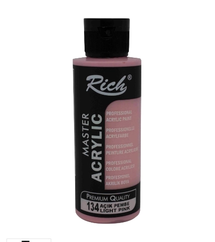 RICH AKRİLİK BOYA 120 CC AÇIK PEMBE