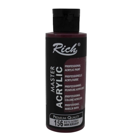 RİCH AKRİLİK BOYA 120 CC KOYU BORDO