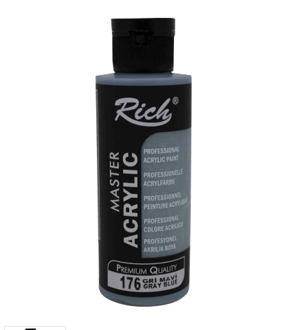 RİCH AKRİLİK BOYA 120 CC GRİ MAVİ