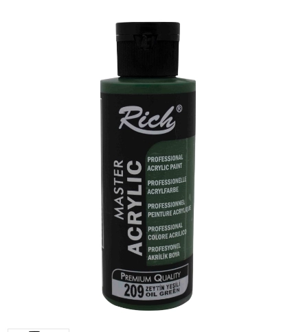 RİCH AKRİLİK BOYA 120 CC ZEYTİN YEŞİLİ