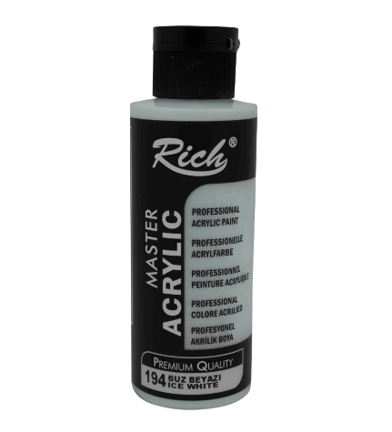 RİCH AKRİLİK BOYA 120 CC BUZ BEYAZI