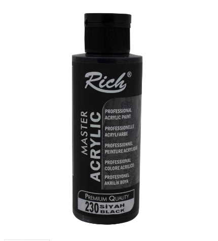 RİCH AKRİLİK BOYA 120 CC SİYAH