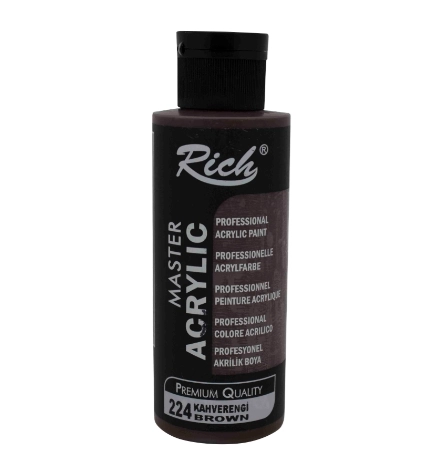 RİCH AKRİLİK BOYA 120 CC KAHVERENGİ