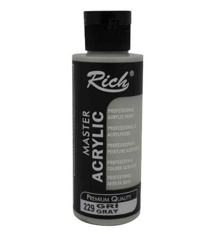 RİCH AKRİLİK BOYA 120 CC GRİ