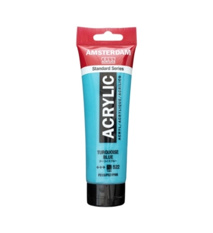 AMSTERDAM  AKRİLİK BOYA 120 ML TURQUOISE BLUE KOD: 522