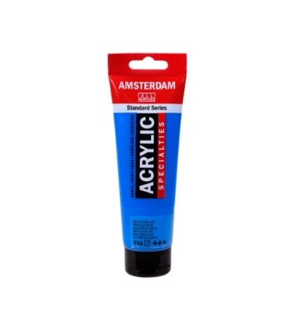 AMSTERDAM ACRYLİC TUBE 120 ML METALLİC BLUE 834