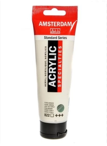 AMSTERDAM ACRYLİC TUBE 120 ML PEARL GREEN 822