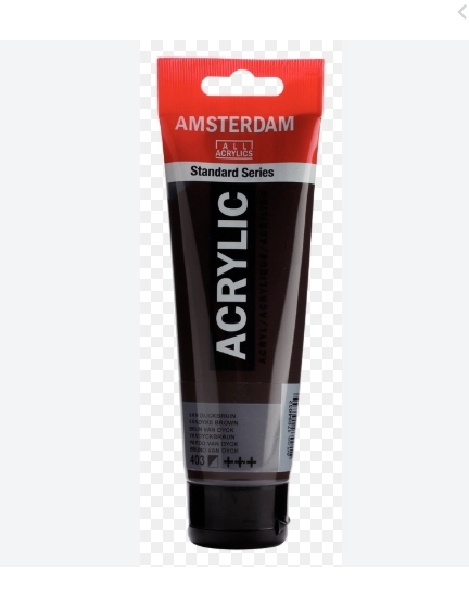 AMSTERDAM ACRYLİC TUBE 120 ML VANDYKE BROWN 403