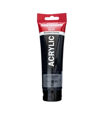 AMSTERDAM ACRYLİC TUBE 120 ML LAMP BLACK 702