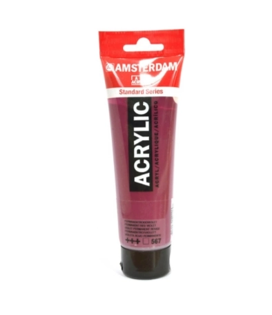 AMSTERDAM ACRYLİC TUBE 120 ML PERMANENT RED VİOLET 567
