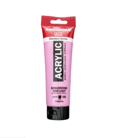 AMSTERDAM ACRYLİC TUBE 120 ML QUİNACRİDONE ROSE LİGHT 385
