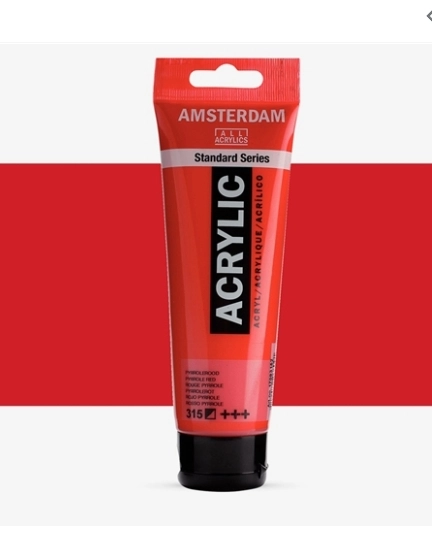 AMSTERDAM ACRYLİC TUBE 120 ML PYRROLE RED 315