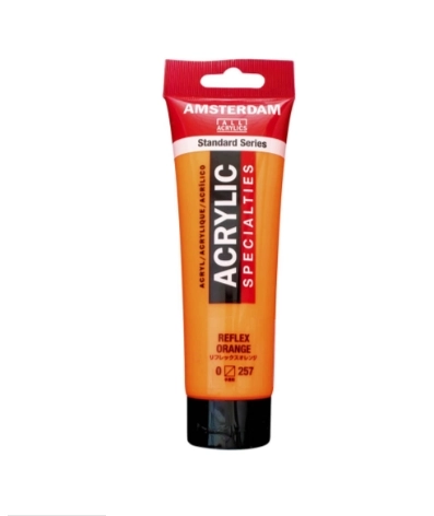 AMSTERDAM ACRYLİC TUBE 120 ML REFLEX ORANGE 257