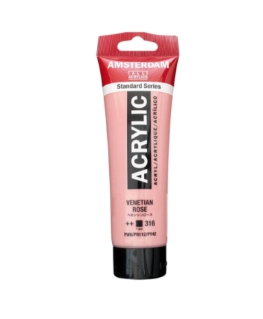 AMSTERDAM ACRYLİC TUBE 120 ML VENETİAN ROSE 316