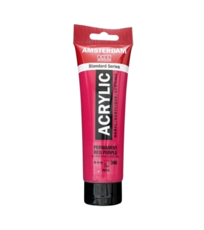 AMSTERDAM ACRYLİC TUBE 120 ML PERMANENT RED PURPLE 348