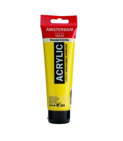 AMSTERDAM ACRYLİC TUBE 120 ML AZO YELLOW LİGHT 268