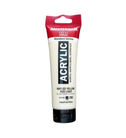AMSTERDAM ACRYLİC TUBE 120 ML NAPLES YELLOW RED LİGHT 292
