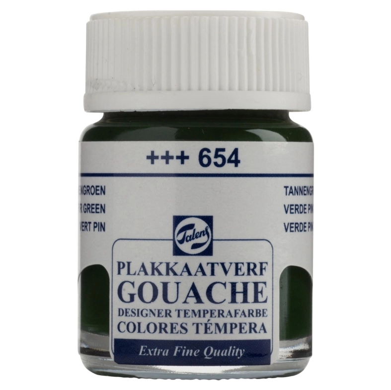 TALENS GOUACHE EXTRA FİNE QUALİTY BOTTLE 16 ML FİR GREEN 654