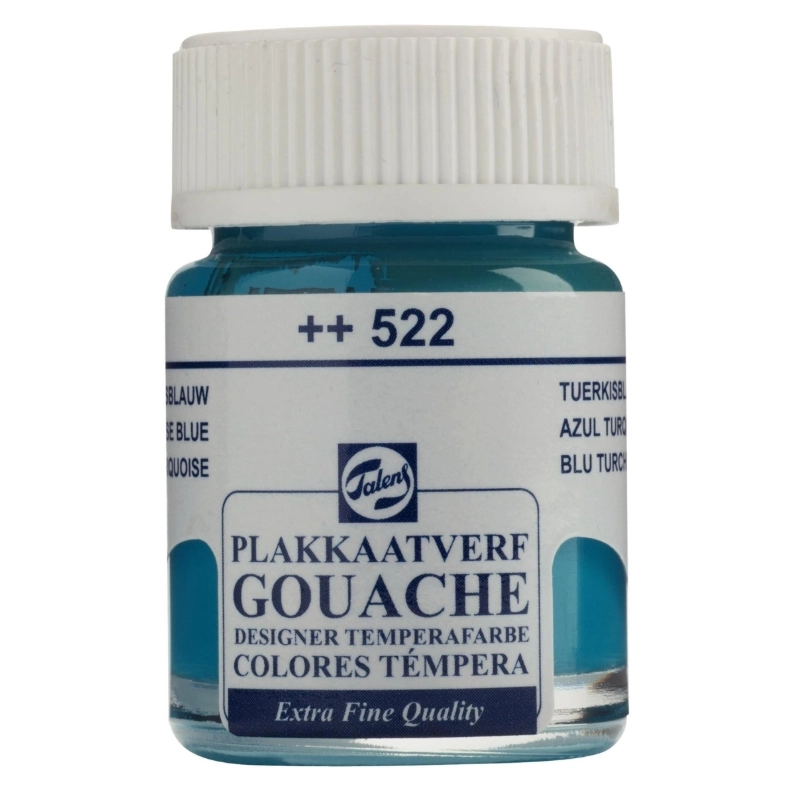 TALENS GOUACHE EXTRA FİNE QUALİTY BOTTLE 16 ML TURQUOİSE BLUE 522