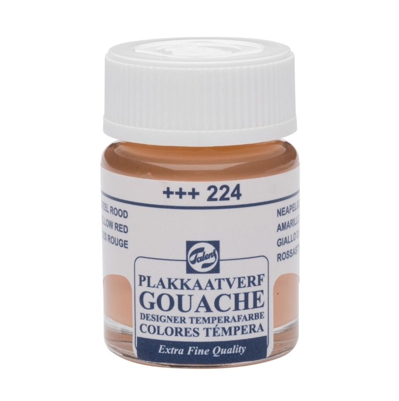 TALENS GOUACHE EXTRA FİNE QUALİTY BOTTLE 16 ML NAPLES YELLOW RED 224