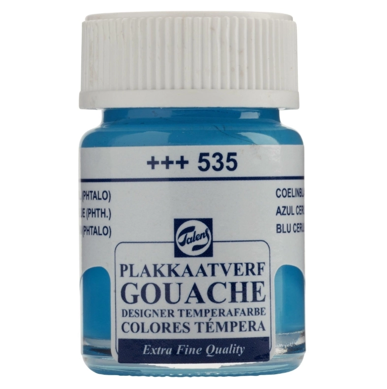 TALENS GOUACHE EXTRA FİNE QUALİTY BOTTLE 16 ML CERULEAN BLUE (PHTHALO) 535